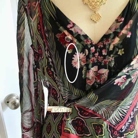 Silk 70s style vintage Ross dress - Picture 5 of 8